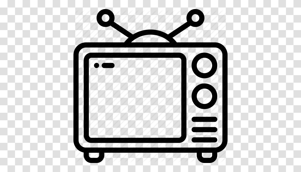 Box Outline Retro Screen Tech Television Tv Icon, Rug, Electronics Transparent Png