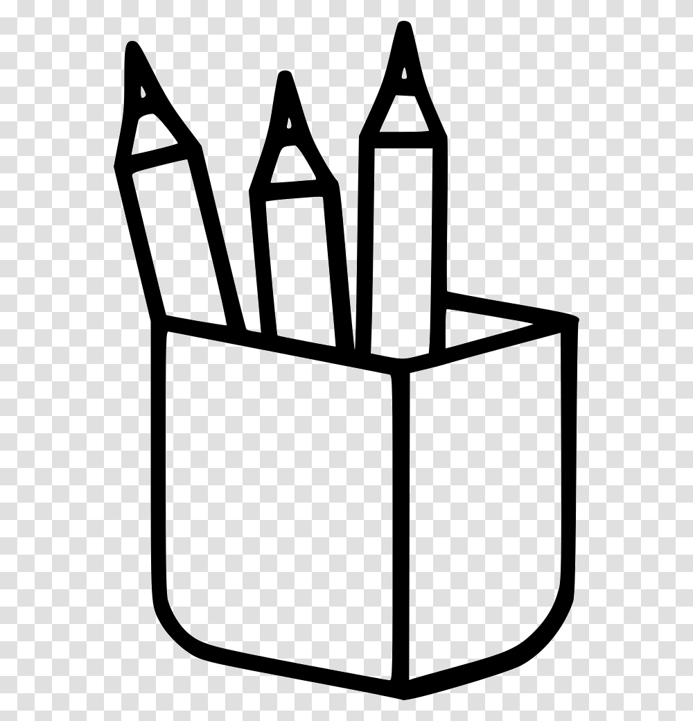 Box Pencils Icon, Lamp, Chair, Furniture, Drawing Transparent Png