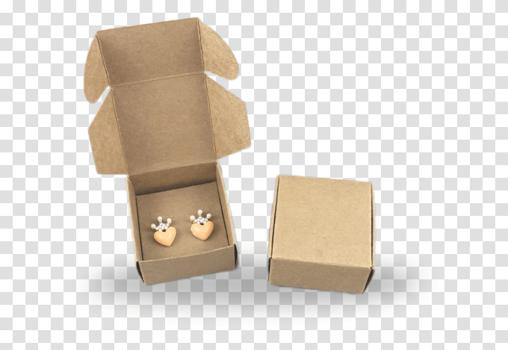 Box To Deliver Earrings, Cardboard, Carton, Package Delivery Transparent Png