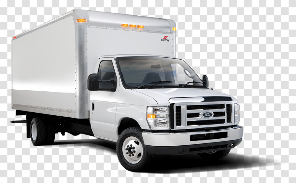 Box Truck Ford E Series, Van, Vehicle, Transportation, Moving Van Transparent Png