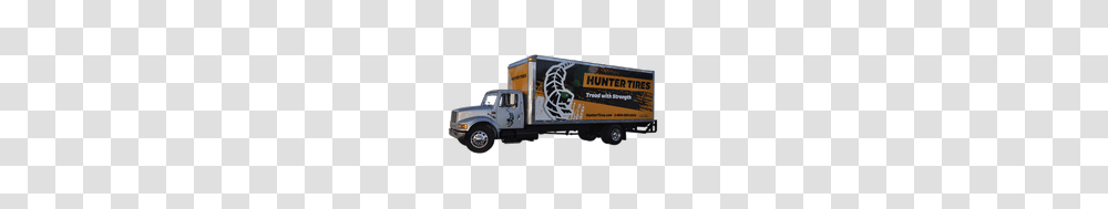 Box Truck Wrap Using Gf For Hunter Tires, Moving Van, Vehicle, Transportation, Trailer Truck Transparent Png