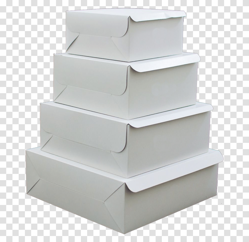 Box White Cake Boxes, Furniture, Wedding Cake, Dessert, Food Transparent Png