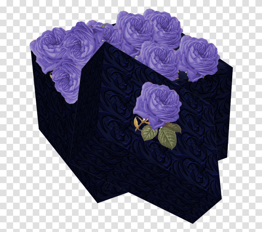Box Wit Purple Rose Garden Roses, Floral Design, Pattern Transparent Png
