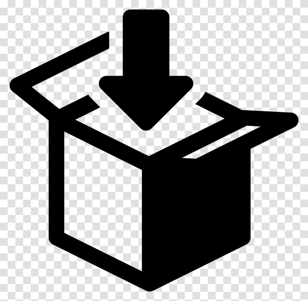 Box With Arrow Icon, Electronics, Cross, Mailbox Transparent Png