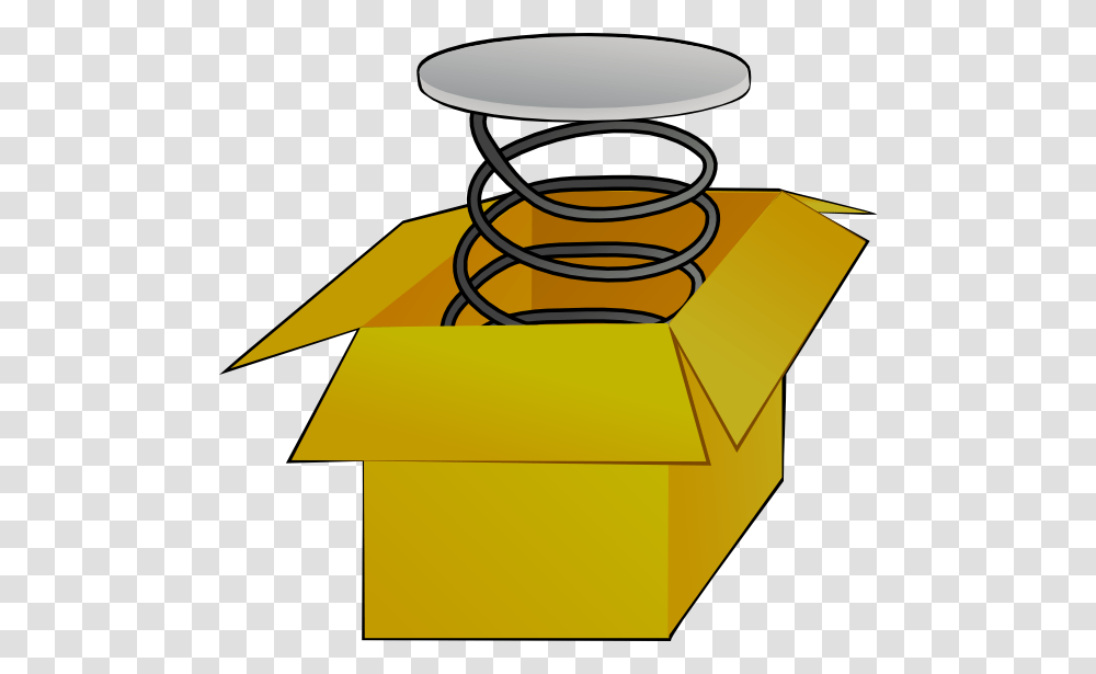 Box With Spring Clip Art, Furniture, Table, Coil, Spiral Transparent Png