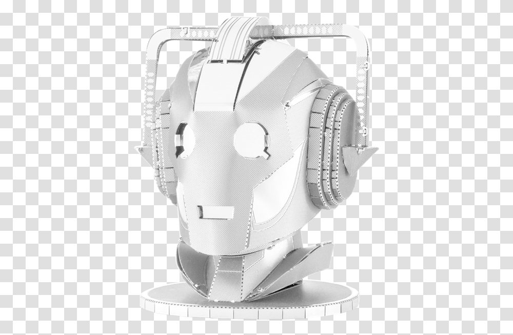 Boxart Cyberman Head Mms402 Fascinations Cyberman Metal Earth, Apparel, Robot, Helmet Transparent Png