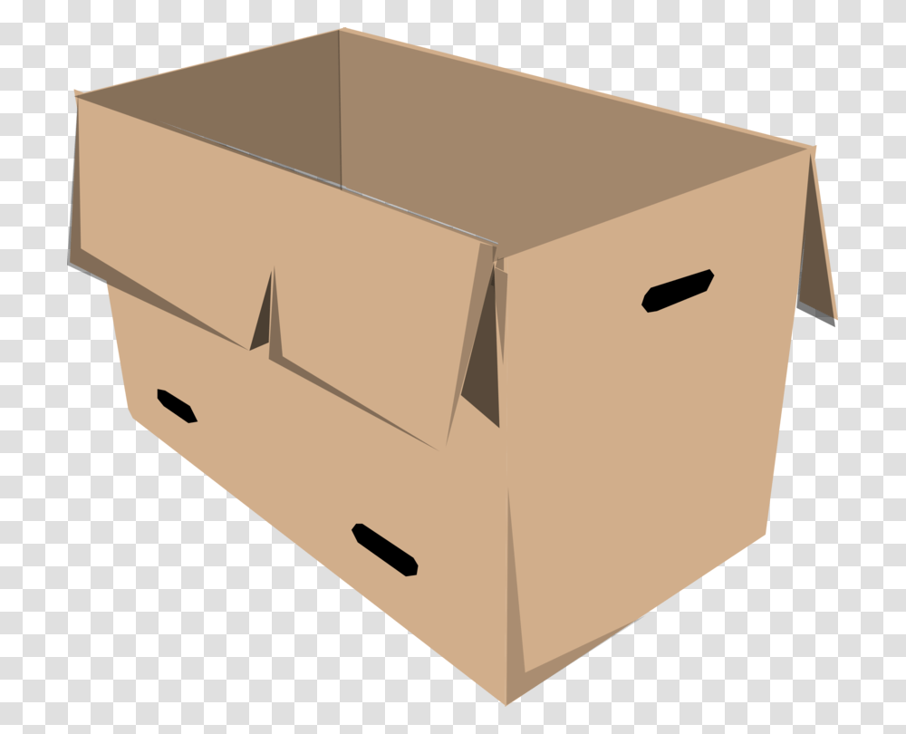 Boxcardboardangle Box Clip Art, Furniture, Carton, Drawer Transparent Png