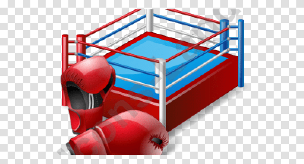Boxer Clipart Boxing Ring Boxing Ring Clipart Red, Vehicle, Transportation, Furniture, Bed Transparent Png