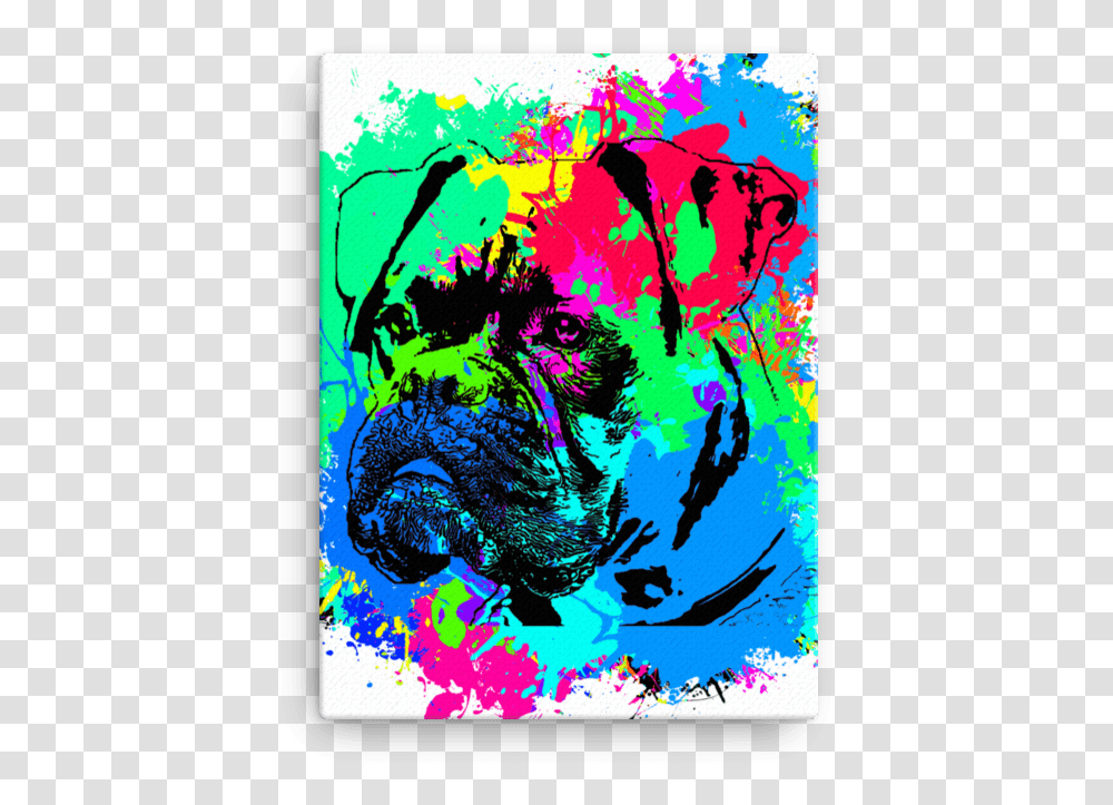 Boxer Colorful Splash Paint Canvas Download Illustration, Phone, Electronics, Mobile Phone Transparent Png
