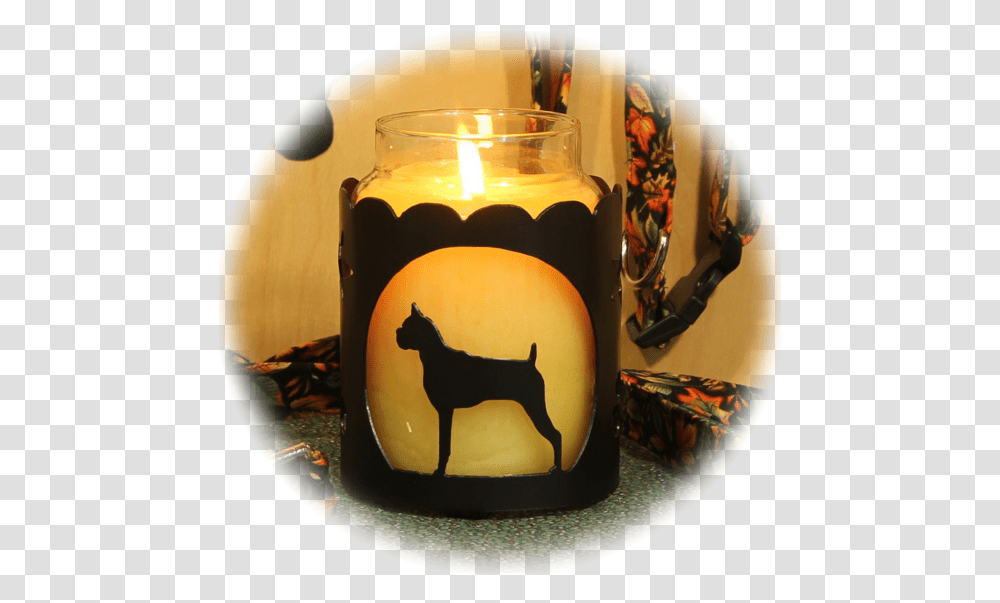 Boxer Cropped Dog Breed Jar Candle Holder Treeing Feist, Cylinder, Coffee Cup, Tin Transparent Png