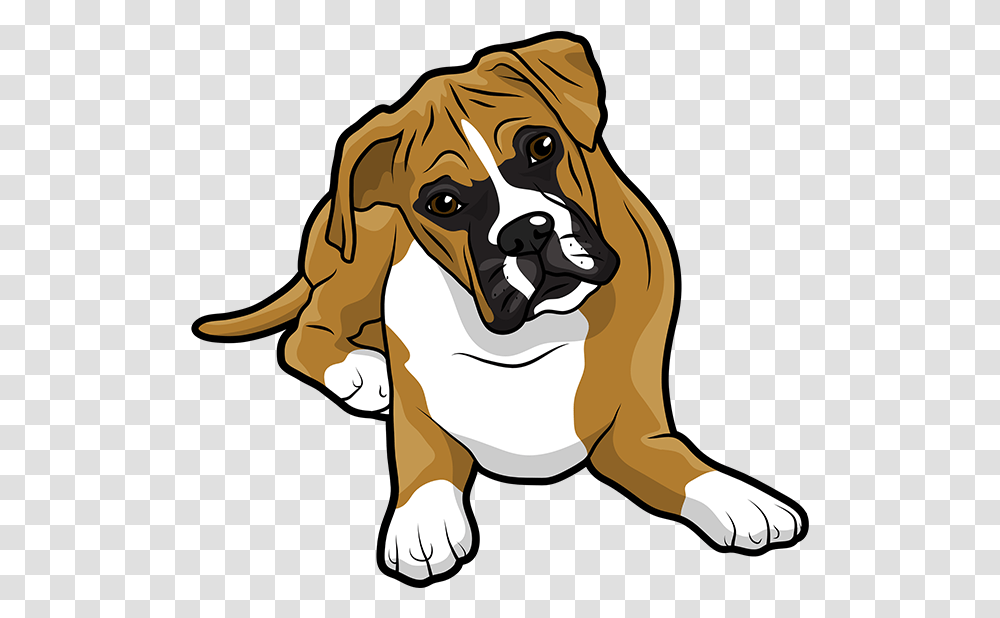 Boxer Emoji Amp Stickers Messages Sticker 4 Clipart Dog Boxer Clip Art, Bulldog, Pet, Canine, Animal Transparent Png