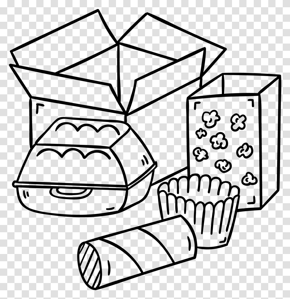 Boxes With Junk Deawing, Gray, World Of Warcraft Transparent Png