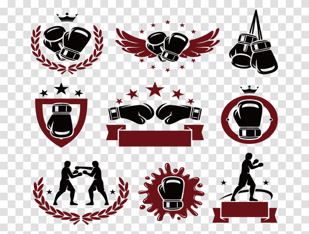 Boxing Glove Icon Free Download Image Boxing Gloves Vector Free, Poster, Advertisement Transparent Png