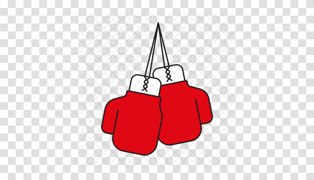 Boxing Gloves Icon Of Colored Outline Clip Art, Tin, Hand, Can, Spray Can Transparent Png