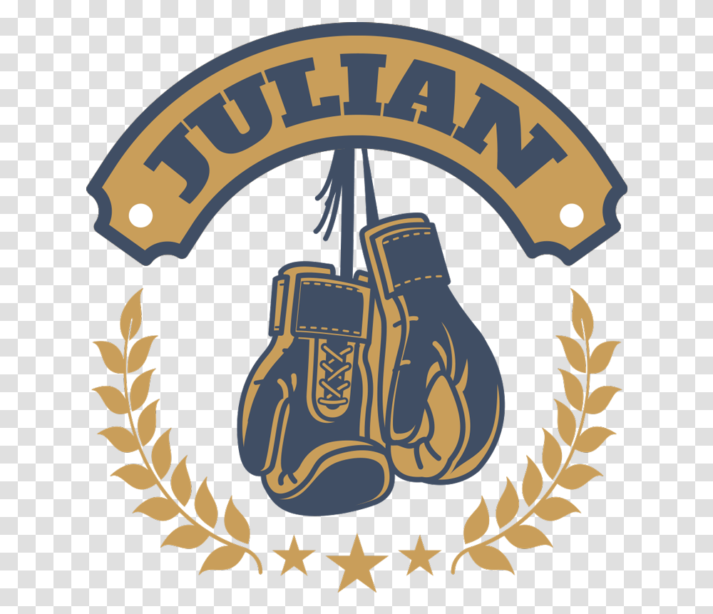 Boxing Gloves With Name Wall Decal Vinilo Pared Boxeo, Logo, Symbol, Emblem, Text Transparent Png