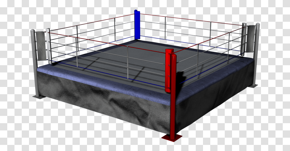 Boxing Ring 7 Image Clipart Boxing Ring, Furniture, Bed, Trampoline, Railing Transparent Png