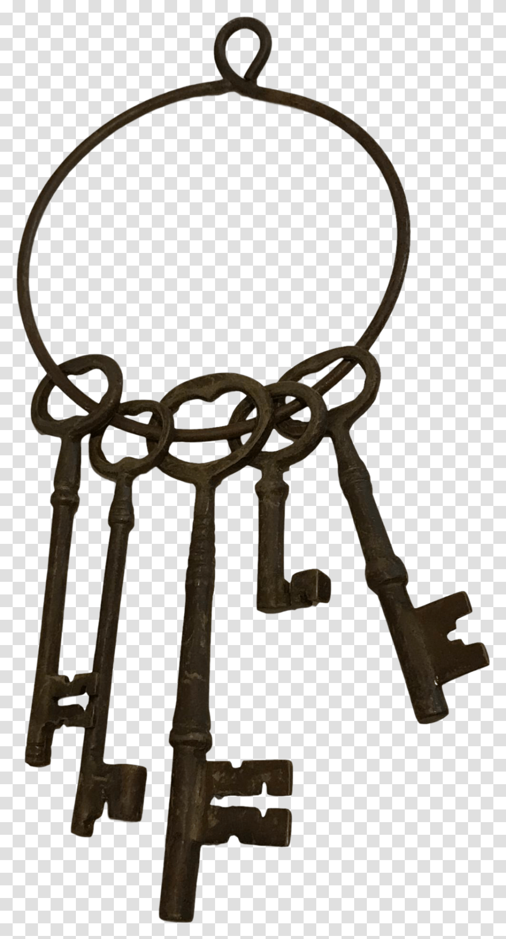 Boxing Ring Clipart Antique Skeleton Keys On Ring, Bow, Necklace, Jewelry, Accessories Transparent Png