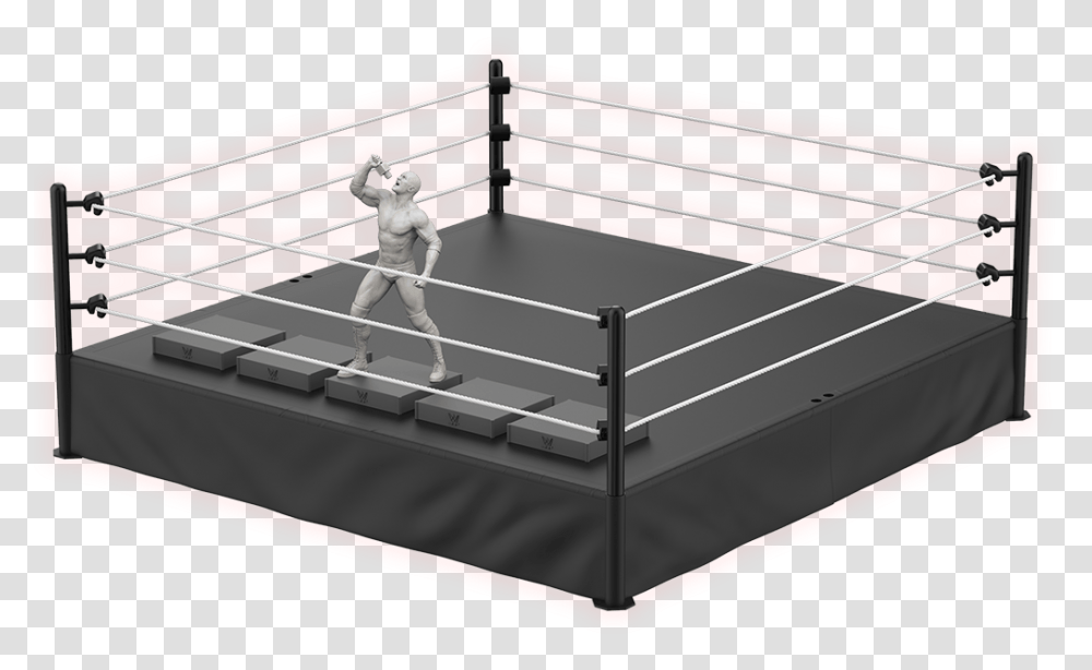 Boxing Ring Clipart Download Eaglemoss Wwe, Furniture, Person, Bed, Jacuzzi Transparent Png