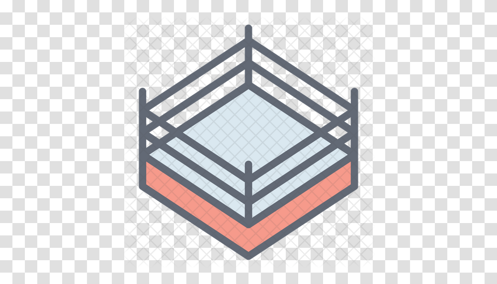 Boxing Ring Icon Wrestling Ring, Architecture, Building, Window, Skylight Transparent Png