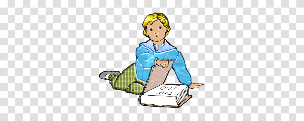 Boy Person, Female, Reading, Sitting Transparent Png