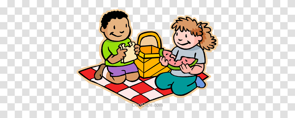 Boy And Girl Having A Picnic Royalty Free Vector Clip Art, Indoors, Room, Baby Transparent Png