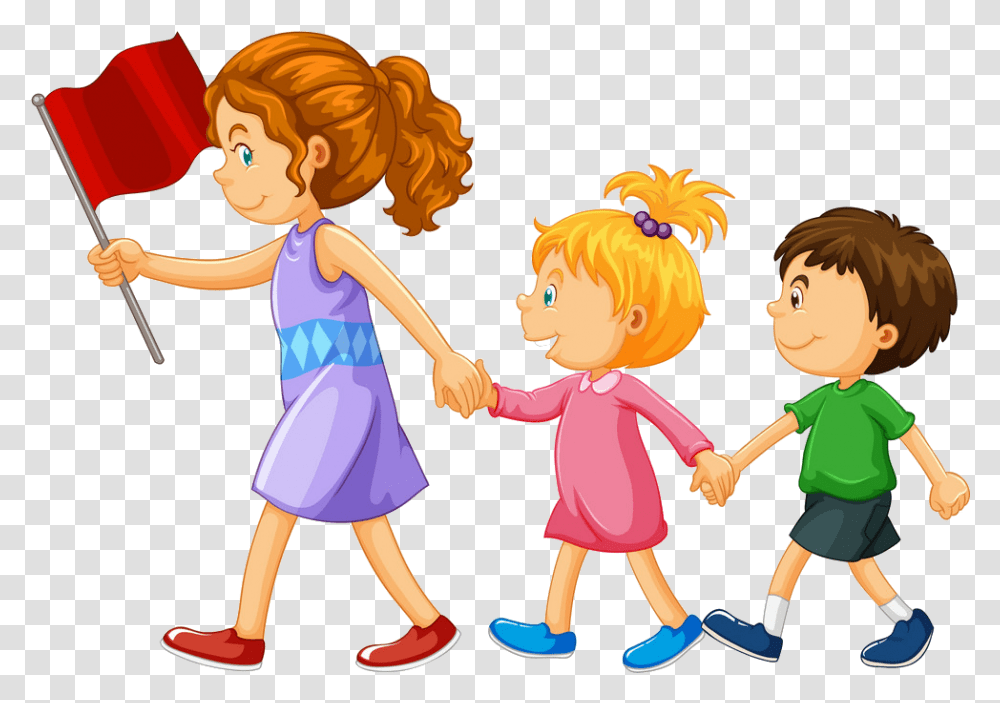 Boy And Girl Holding Hands Cartoon, Person, Human, People, Blonde Transparent Png