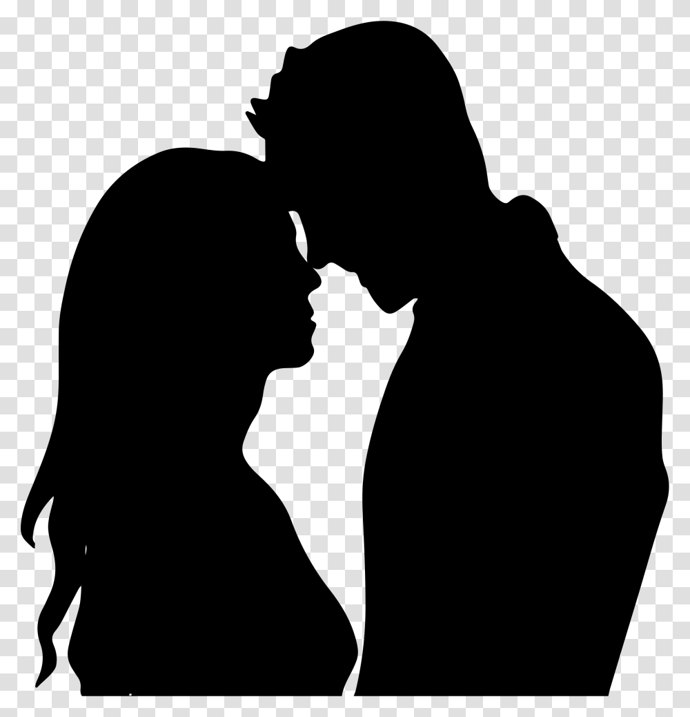 Boy And Girl Silhouette, Gray, World Of Warcraft Transparent Png
