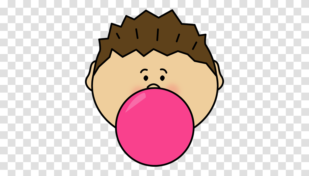 Boy Blowing Bubble Gum Clip Art, Mouth Transparent Png