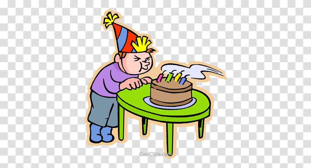 Boy Blowing Out Birthday Candles Royalty Free Vector Clip Art, Cake, Dessert, Food, Cleaning Transparent Png
