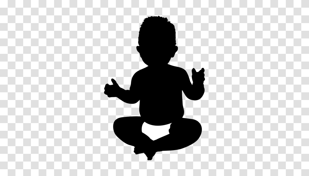 Boy Boy Sitting Silhouette, Logo, Trademark, Batman Logo Transparent Png