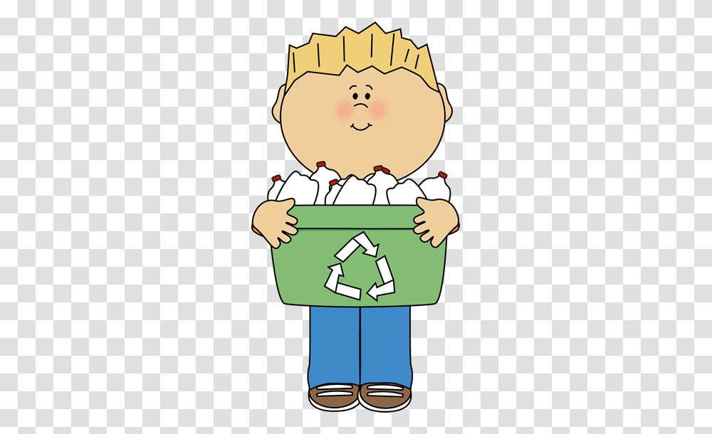 Boy Carrying A Recyle Bin Clip Art, Recycling Symbol, Snowman, Winter, Outdoors Transparent Png