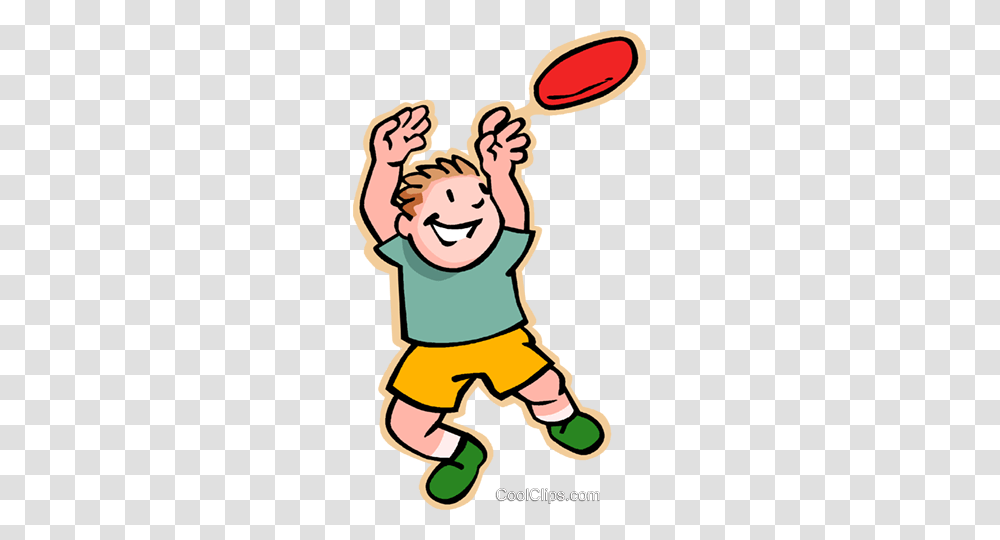 Boy Catching Frisbee Royalty Free Vector Clip Art Illustration, Face, Elf, Costume, Hand Transparent Png