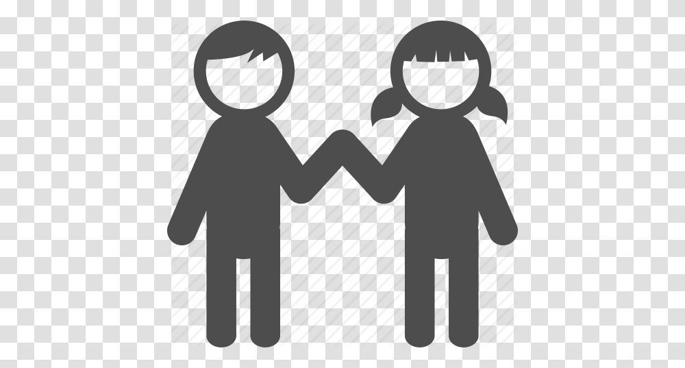 Boy Childen Education Friend Girl Student Twn, Hand, Duel, Holding Hands, Crowd Transparent Png