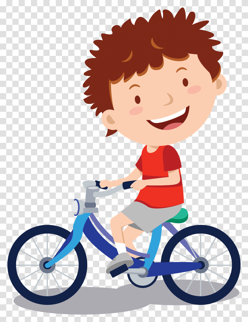 Boy Cycling Clipart, Vehicle, Transportation, Tricycle, Bicycle Transparent Png