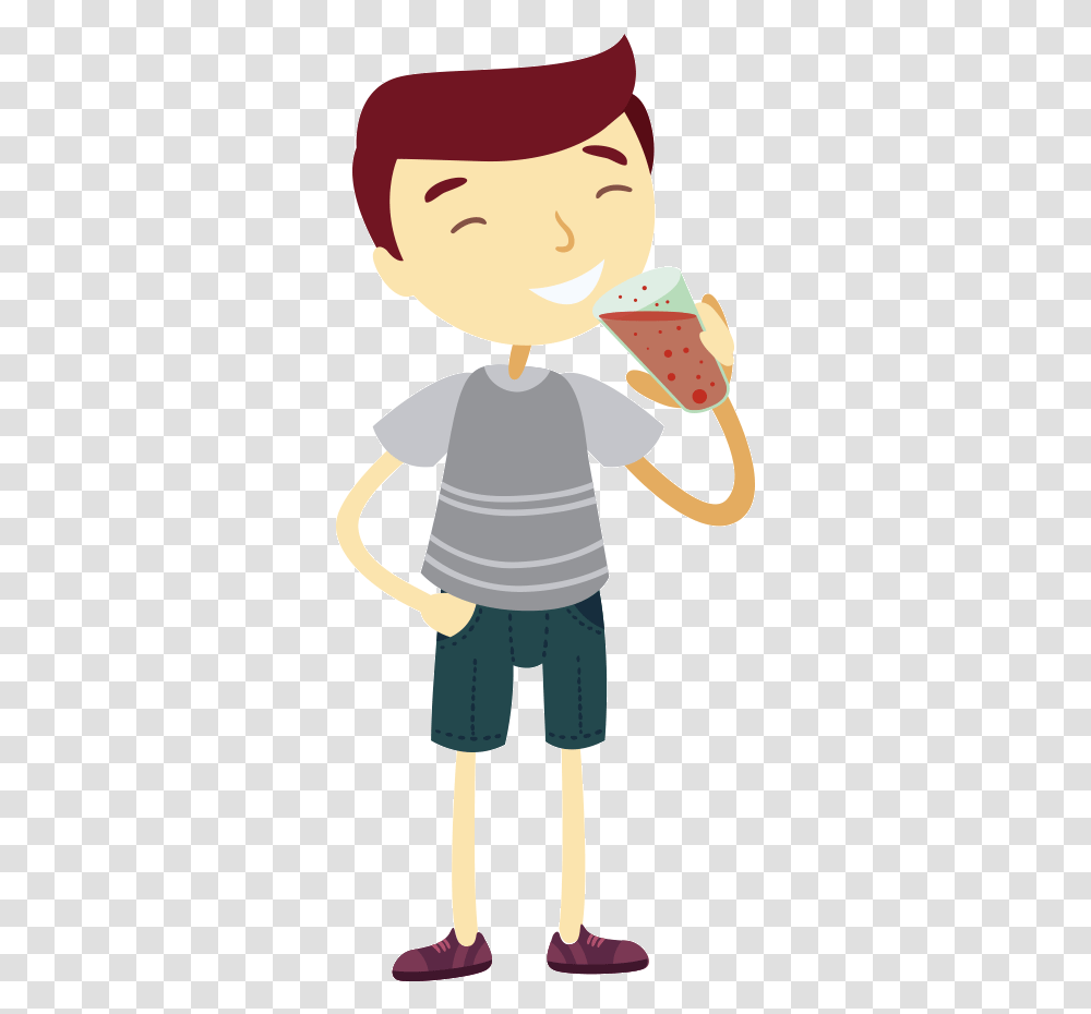 Boy Drinking Download Drink Water Clipart, Person, Bird, Animal, Meal Transparent Png