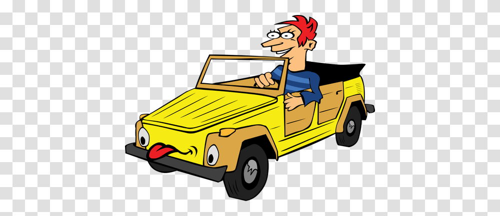Boy Driving Car Cartoon, Vehicle, Transportation, Automobile, Jeep Transparent Png