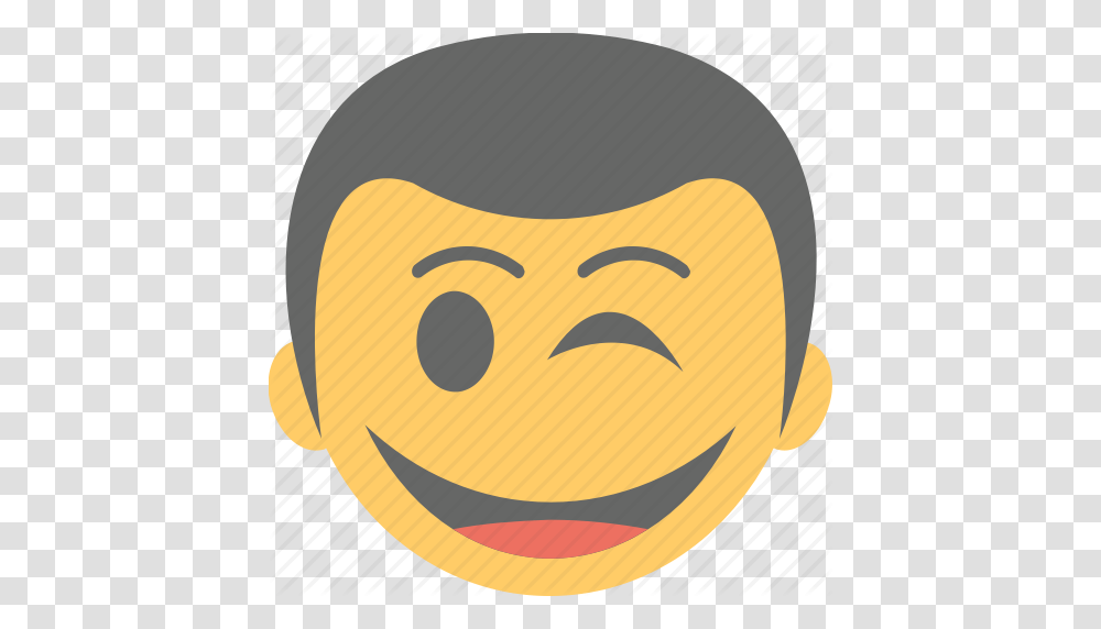 Boy Emoji Cheeky Smiley Smirking Winking Face Icon, Pillow, Cushion, Angry Birds, Label Transparent Png