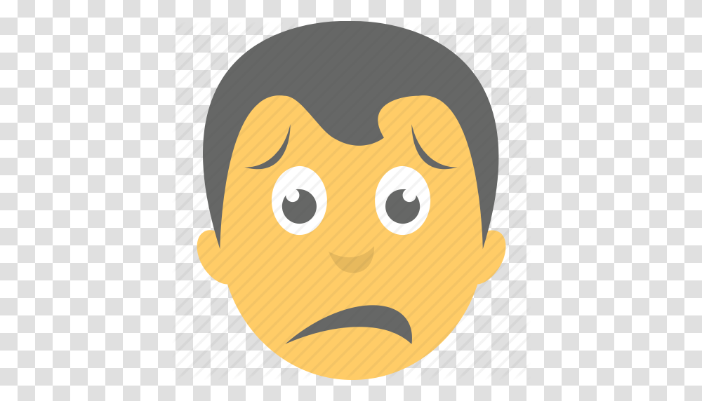 Boy Emoji Disappointed Emoticon Sad Face Unhappy Icon, Animal, Mammal, Birthday Cake, Buffalo Transparent Png