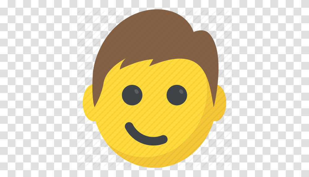 Boy Emoji Emoticons Smiley Smirking Face Surprised Icon, Food, Egg Transparent Png