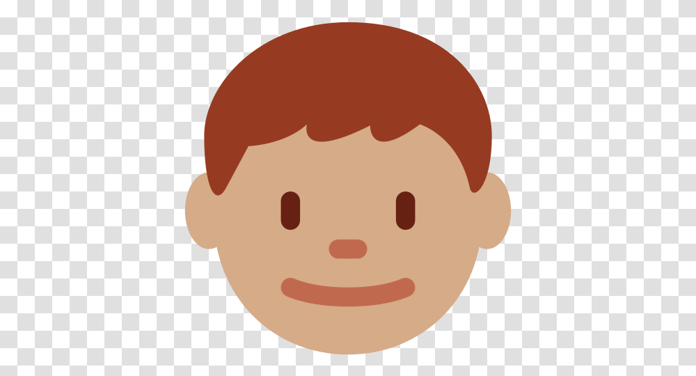 Boy Emoji With Medium Skin Tone Meaning Boy Twitter Emoji, Head, Face, Food, Stencil Transparent Png