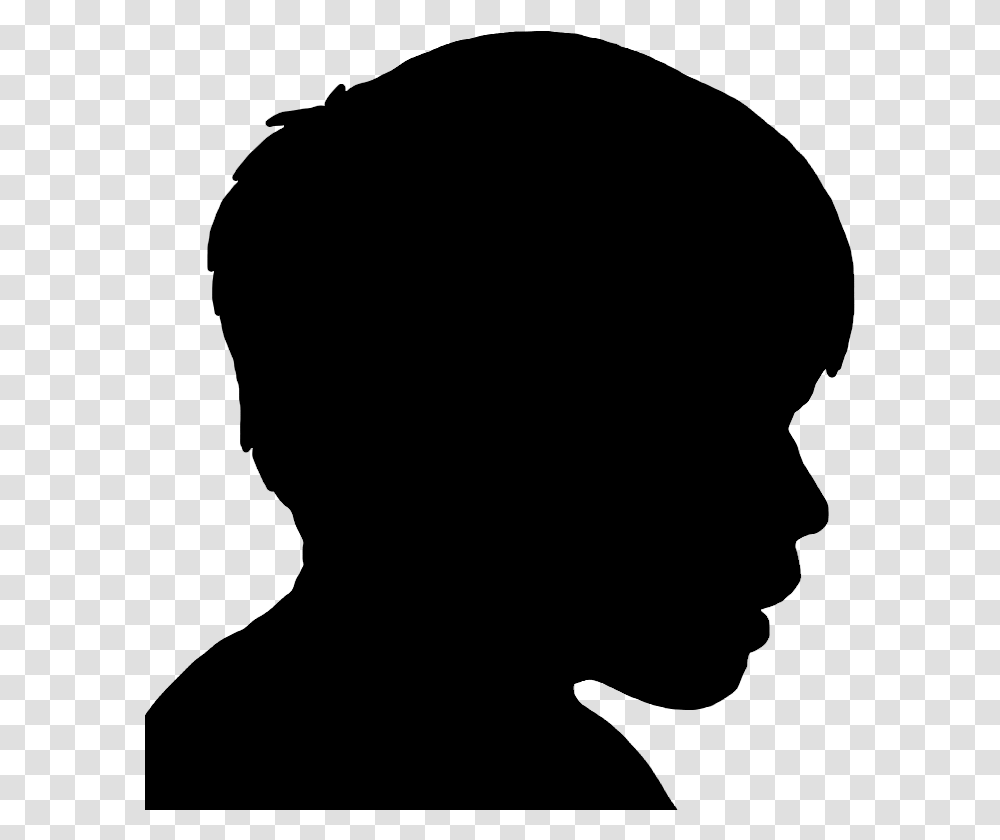 Boy Face Silhouette Boy Face Silhouette, Gray, World Of Warcraft Transparent Png