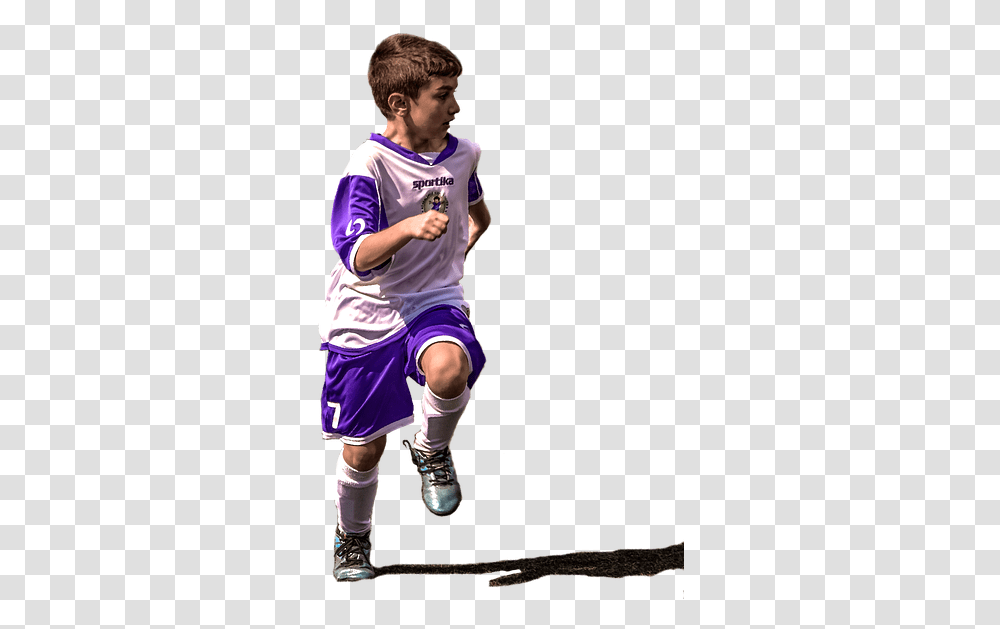 Boy Footballer Football Soccer Child Game Sport, Person, Shorts, People Transparent Png