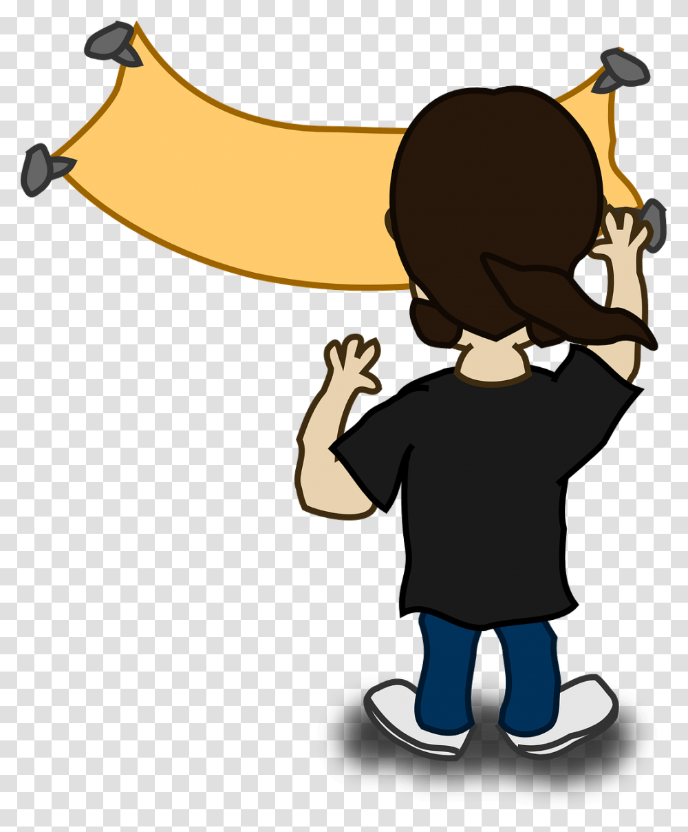 Boy From The Back Clipart, Axe, Person, Outdoors, Silhouette Transparent Png