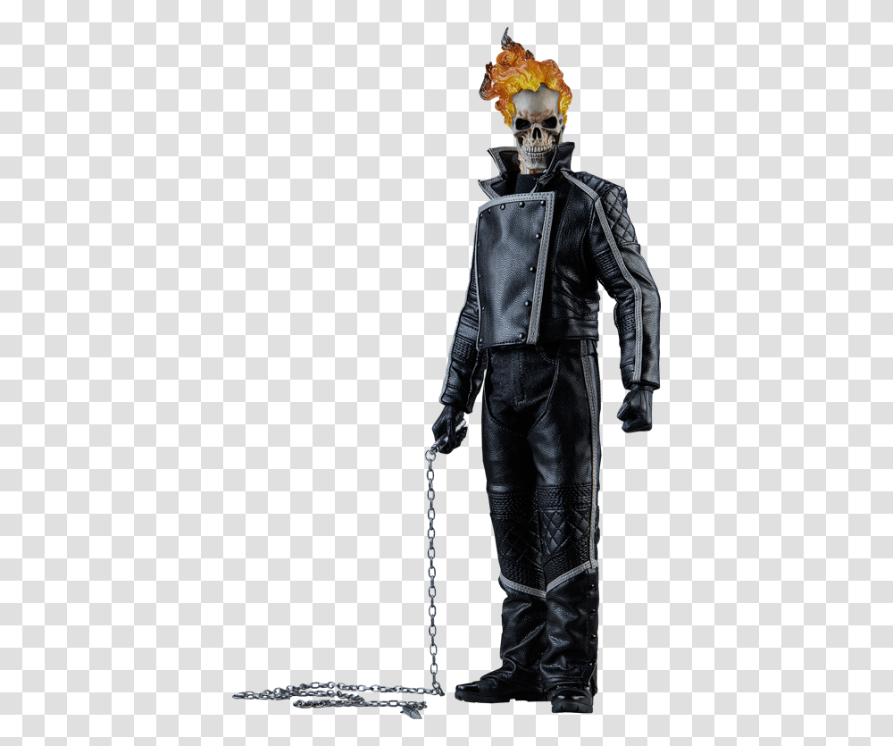 Boy Ghost Rider Costume, Jacket, Coat, Person Transparent Png