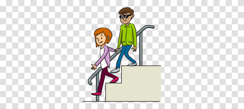 Boy Going Down Stairs Clipart Behavior Rules Routines, Person, Human, Cleaning, People Transparent Png