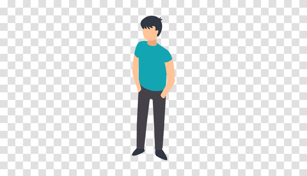 Boy Hands In Pockets Illustration, Standing, Person, Human Transparent Png