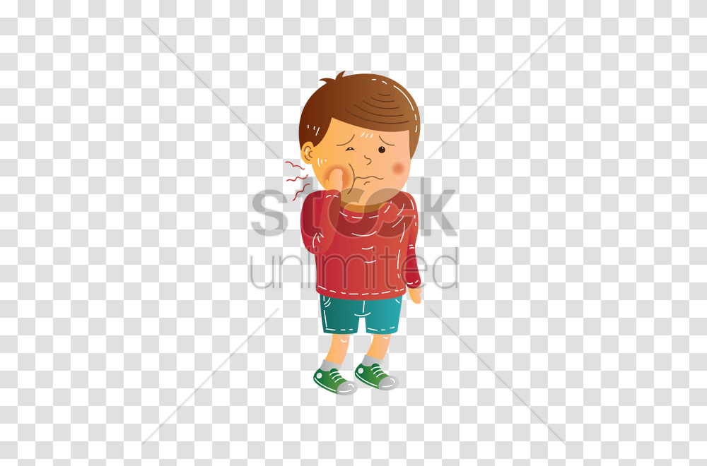 Boy Having Toothache Vector Image, Person, Duel, Sport, Water Transparent Png