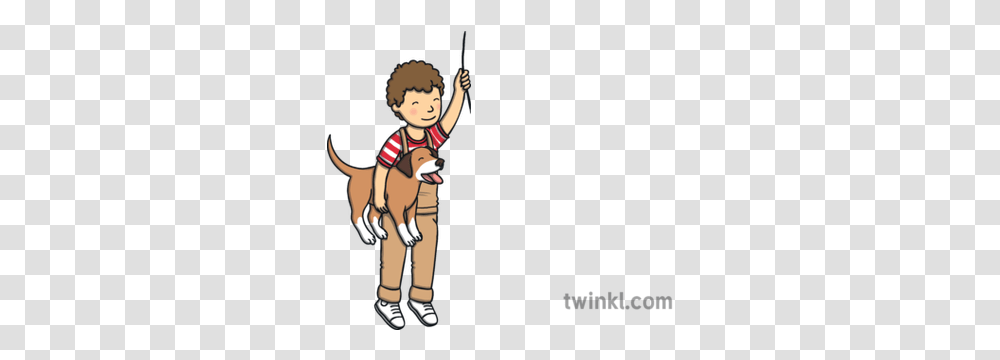 Boy Holding Dog And Balloon String People Pets Story Eyfs, Person, Human, Clothing, Apparel Transparent Png