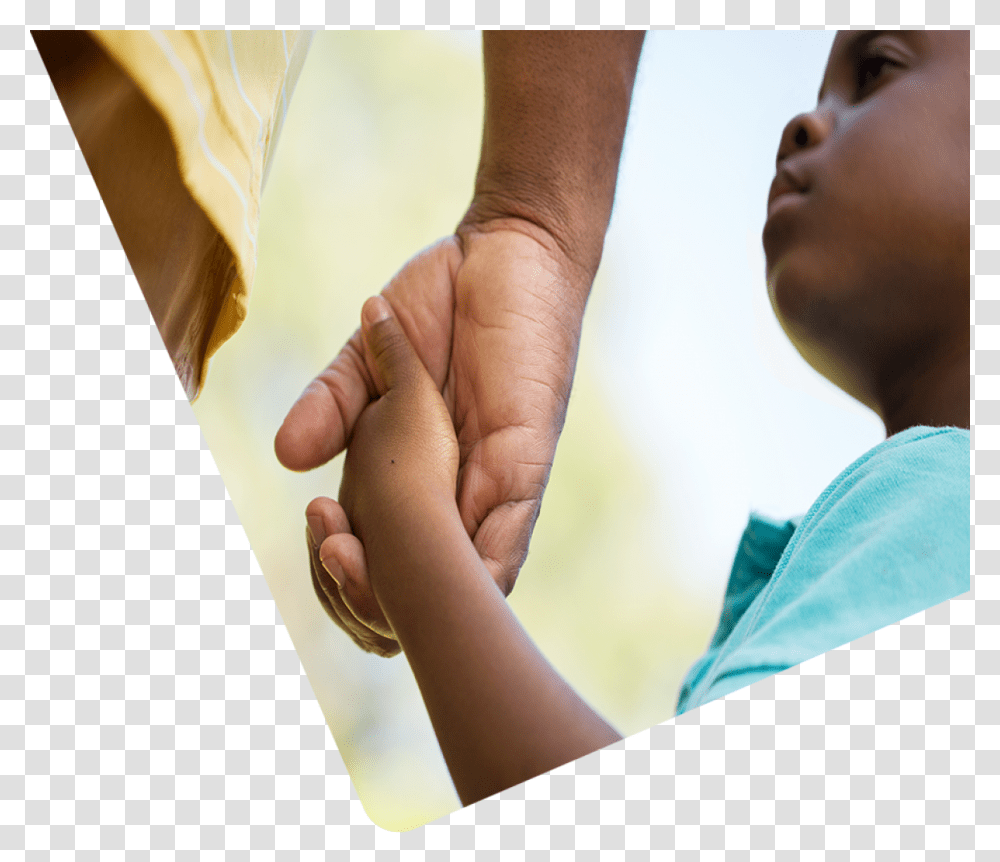 Boy Holding His Parent's Hand, Person, Human, Finger, Holding Hands Transparent Png