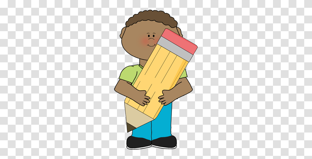 Boy Holding Pencil Clip Art, Water Gun, Toy Transparent Png